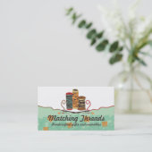 Nähende Begriffs-Button-Nadelspulen des Fadens Visitenkarte (Stehend Vorderseite)