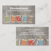 Nähende Buttonnadelfaden-Spulennäherin Visitenkarte (Vorne/Hinten)