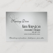 "Nähende Diva-" - Näherin, Damenschneiderin, Visitenkarte (Rückseite)