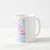 Nähende Farbtypographie-nähende Liebhaber Kaffeetasse (VorderseiteRechts)