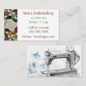 Nähende Geschäfts-Visitenkarten Visitenkarte (Vorne/Hinten)