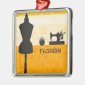 Nähende Handwerks-Kleiderform-Mode-Wesensmerkmale Silbernes Ornament (Links)