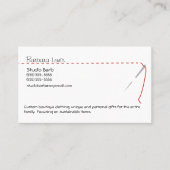 Nähende Handwerks-Visitenkarte Visitenkarte (Vorderseite)