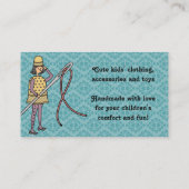 Nähende Muffenadelfadenarmee-Näherinkarte Visitenkarte (Rückseite)