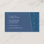 Nähende Nadel-Visitenkarte Visitenkarte (Rückseite)