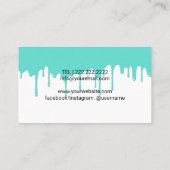 Nähende Näherin-Damenschneiderin-moderne Visitenkarte (Rückseite)