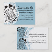 Nähende Näherin des Visitenkarte (Vorne/Hinten)