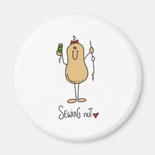 Nähende Nuss Magnet