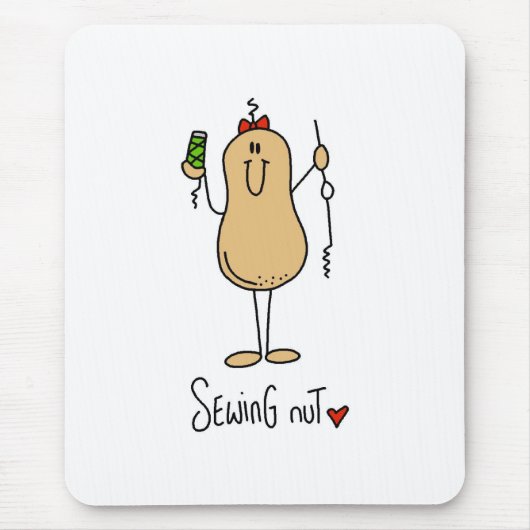Nähende Nuss Mousepad (Vorne)