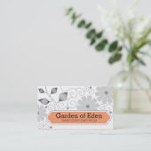 Nähende Stich-Blumen der kundenspezifischen Visitenkarte (Stehend Vorderseite)