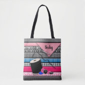 Nähende Tasche - 3D - Gewebe/Nadel/Knöpfe (Vorderseite)