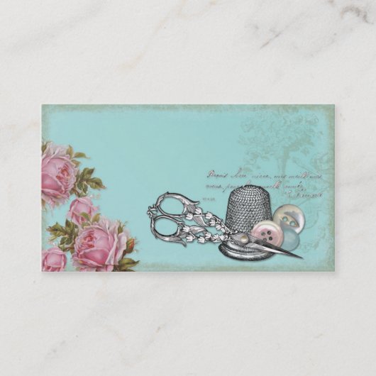 Nähende Thema-Visitenkarte Visitenkarte (Vorderseite)