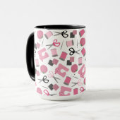 Nähende Themed Tasse (Vorderseite Links)