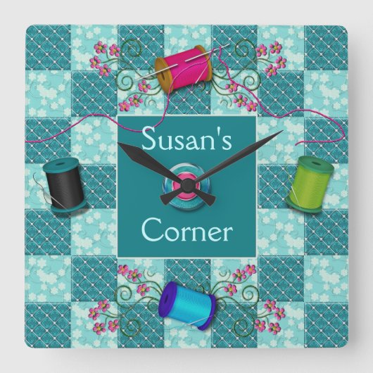 NÄHENDE UHR - PERSONIFIZIEREN SIE MIT NAMEN (Vorderseite)