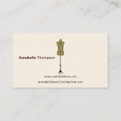 Nähende Visitenkarte (Rückseite)