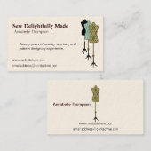 Nähende Visitenkarte (Vorne/Hinten)