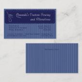 Nähende Visitenkarte (Vorne/Hinten)