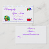 Nähende Visitenkarte (Vorne/Hinten)