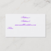 Nähende Visitenkarte (Rückseite)