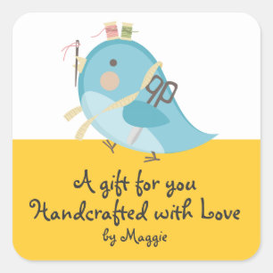 Nähender Begriffsaufkleber der kundenspezifischen Quadratischer Aufkleber