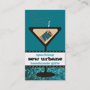 Nähender Imitat-Glitter Martinides glasnadelfaden Visitenkarte