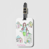 Nähender Käufer-Gepäckanhänger Gepäckanhänger (Vorderseite Vertikal)