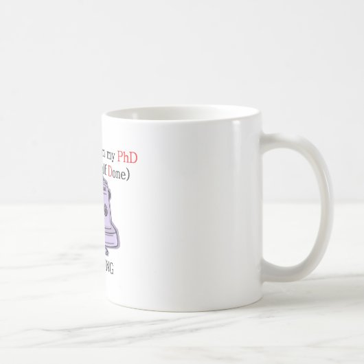 Nähender PhD Kaffeetasse (Rechts)