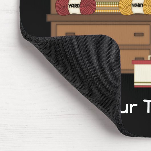 Nähender Raum 1 (personalisiert) Mousepad (Ecke)