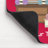 Nähender Raum 2 (personalisiert) Mousepad (Ecke)