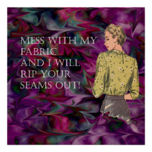 Nähender Raum-Kunst Poster