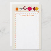 Nähendes Briefpapier (Vorne/Hinten)