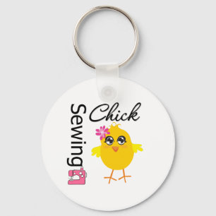 Nähendes Küken Schlüsselanhänger