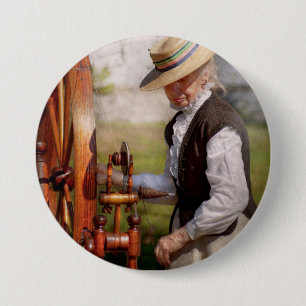 Nähendes - spinnend - großes Rad behalten auf de Button