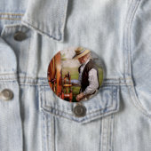 Nähendes - spinnend - großes Rad behalten auf dem Button (Beispiel)