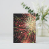 Naher Ablauf von Feuerwerken Postkarte (Stehend Vorderseite)