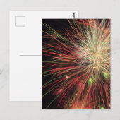 Naher Ablauf von Feuerwerken Postkarte (Vorne/Hinten)