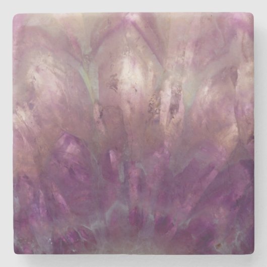 Naher Amethyst Steinuntersetzer (Vorderseite)