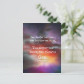 Näher an Gottentwurf Postkarte (Stehend Vorderseite)