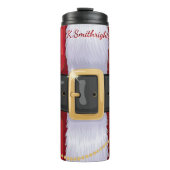 Naher Anzug des Weihnachtsmannes Thermosbecher (Vorderseite)