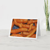 Naher Aufbau Bio Karotten Karte (Vorderseite)