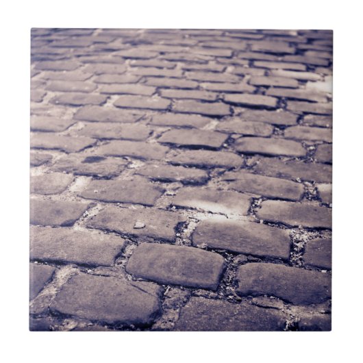 Naher Aufbau der Cobblestone Street Fliese (Vorderseite)