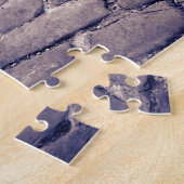 Naher Aufbau der Cobblestone Street Puzzle (Seite)