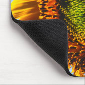 Naher Aufbau einer Sonnenblume Mousepad (Ecke)