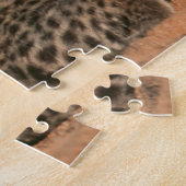 Naher Aufbau neuer Geborener Leoparden (Panthera P Puzzle (Seite)