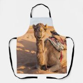 Naher Aufstieg auf Camel in der Oman-Wüste Schürze (Vorderseite)