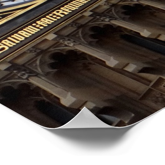 Naher Big Ben Clock Tower London Poster (Ecke)