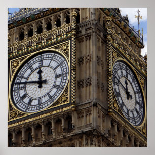 Naher Big Ben Clock Tower London Poster