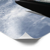 Naher Blick auf das angedockte Shuttle Fotodruck (Ecke)