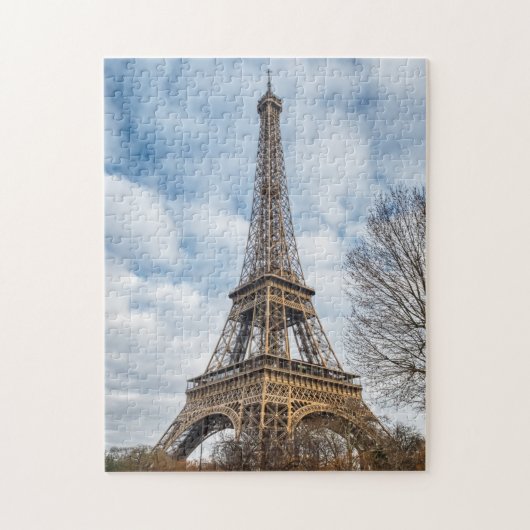 Naher Blick auf den Eiffelturm - Paris, Frankreich Puzzle (Vertikal)