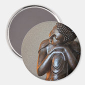 Naher Buddha aus friedlichem Silber Magnet (Vorderseite/Rückseite)